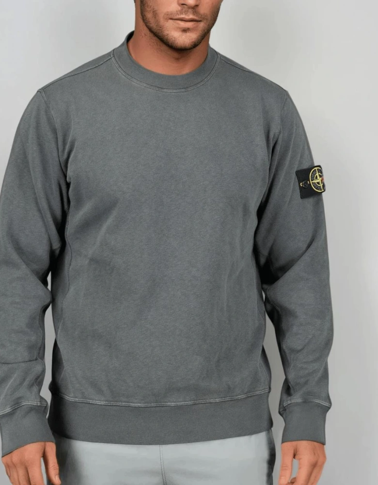 Old Effect Crewneck Sweatshirt Charcoal Grey