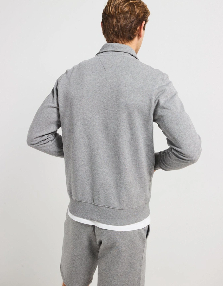 Essential Terry 1/4 Zip Sweat - Grey