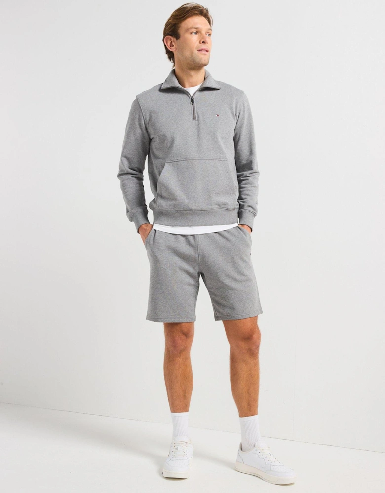 Essential Terry 1/4 Zip Sweat - Grey