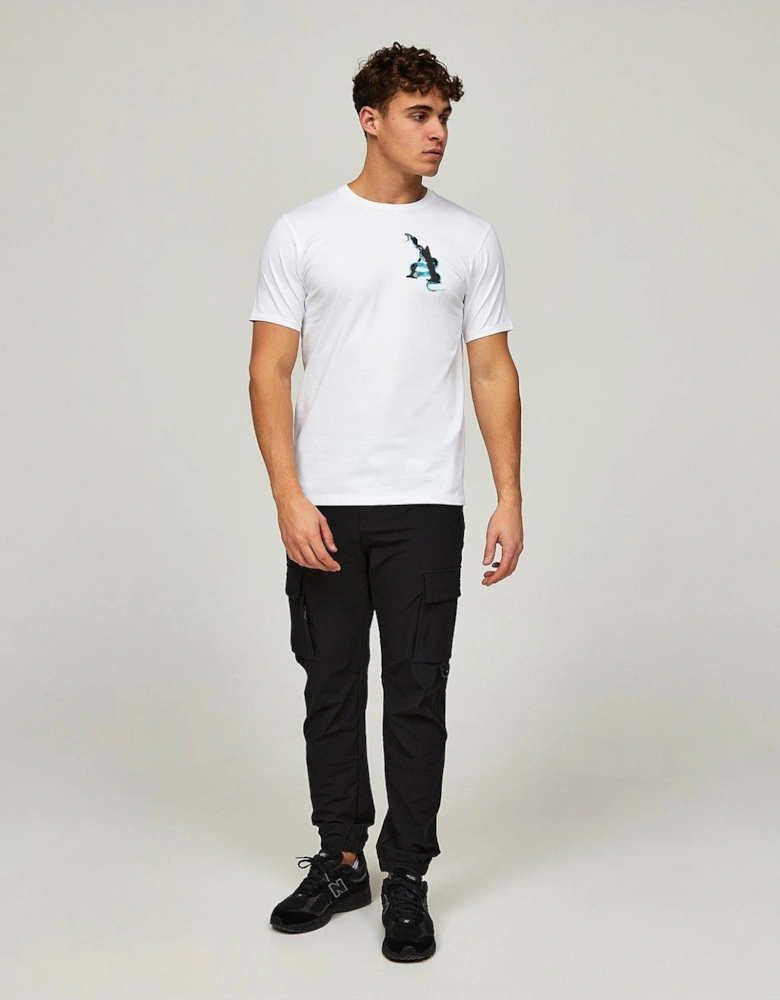 Snake Back Print T-Shirt - White