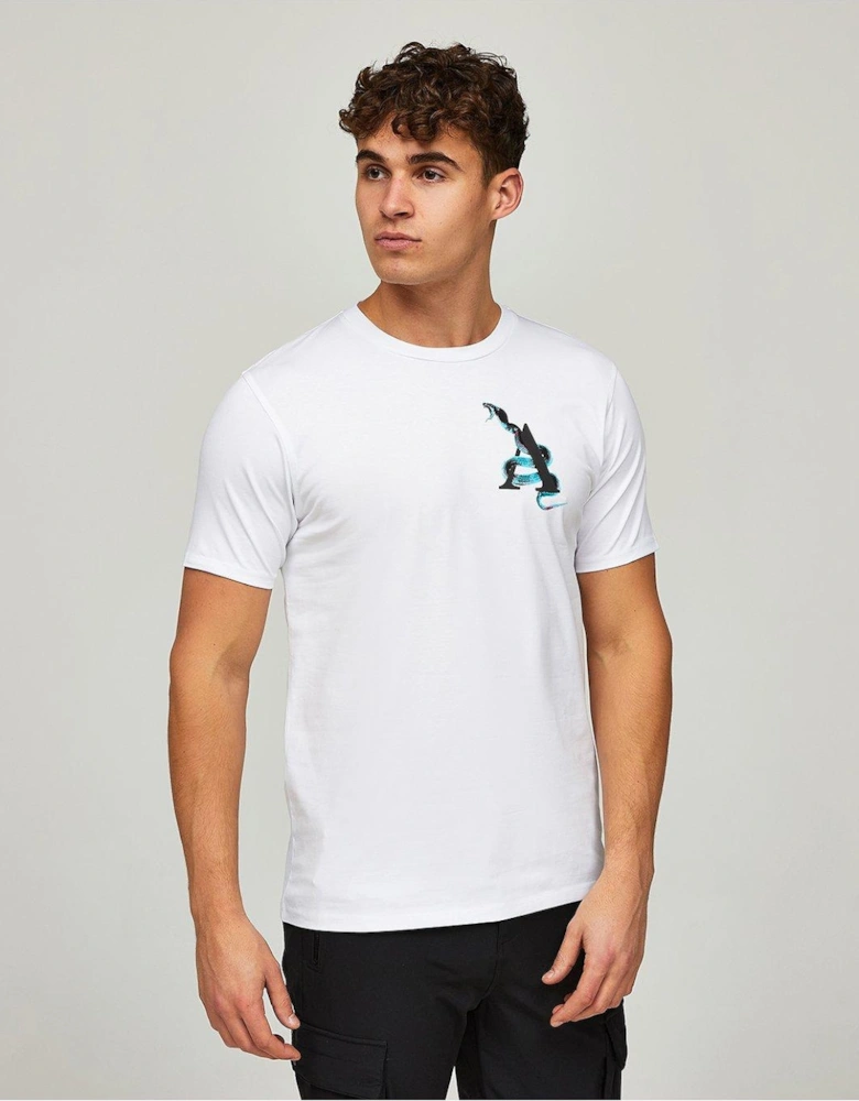 Snake Back Print T-Shirt - White