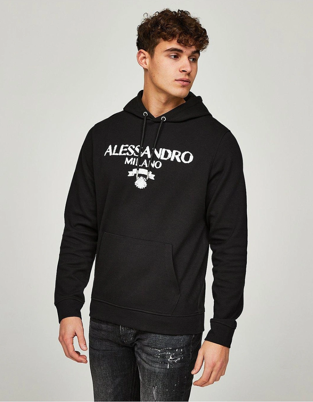 Dalore Logo Overhead Hoodie - Black