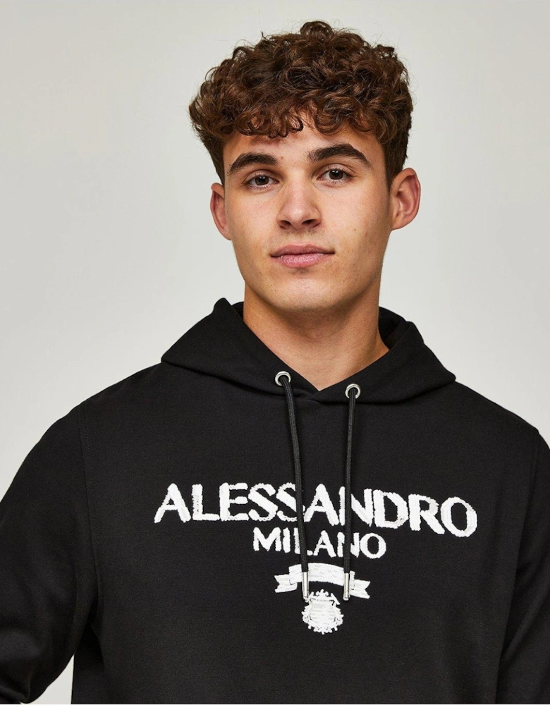 Dalore Logo Overhead Hoodie - Black