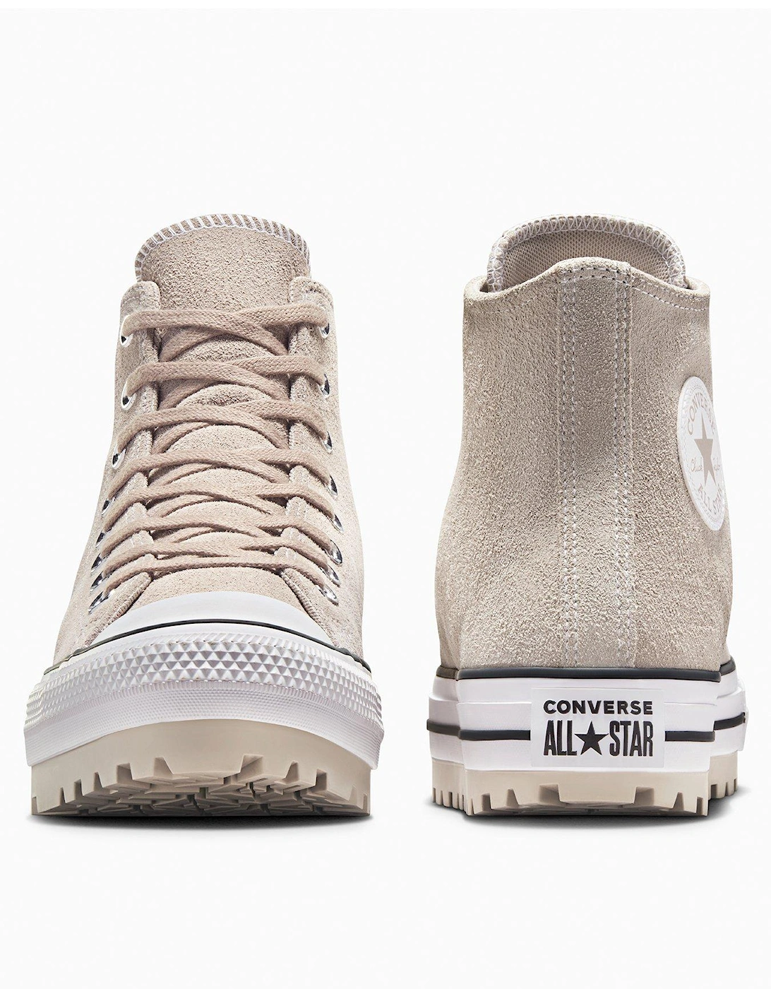 Mens Chuck Taylor All Star City Trek Hi Top Suede Trainers - Grey