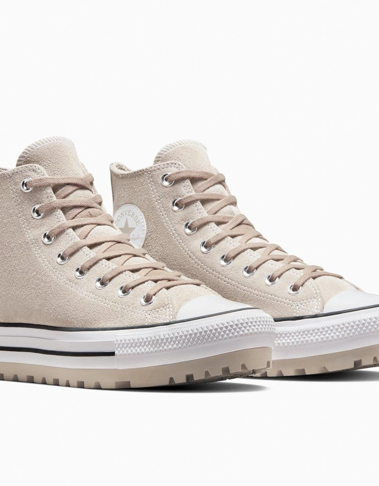 Mens Chuck Taylor All Star City Trek Hi Top Suede Trainers - Grey