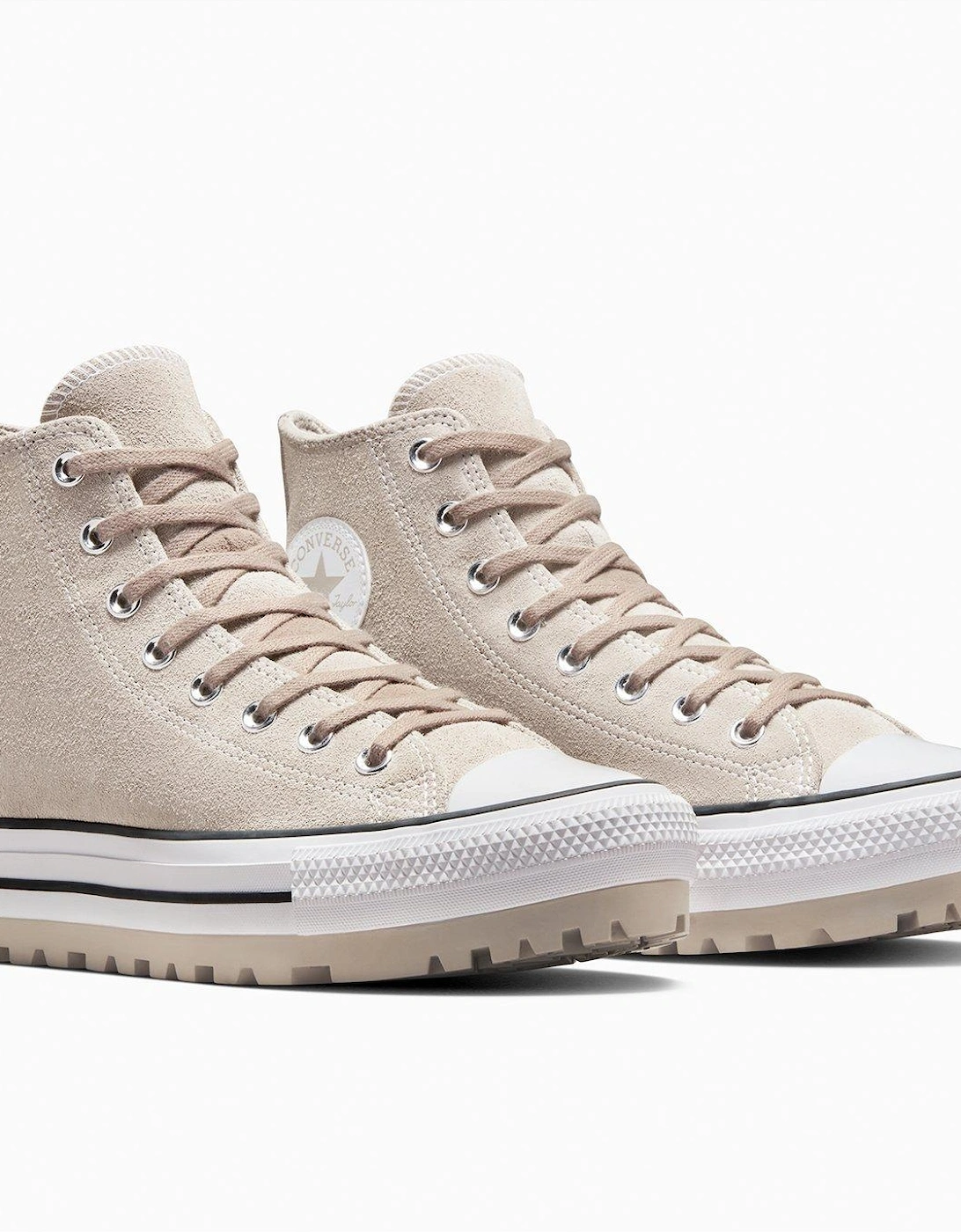 Mens Chuck Taylor All Star City Trek Hi Top Suede Trainers - Grey