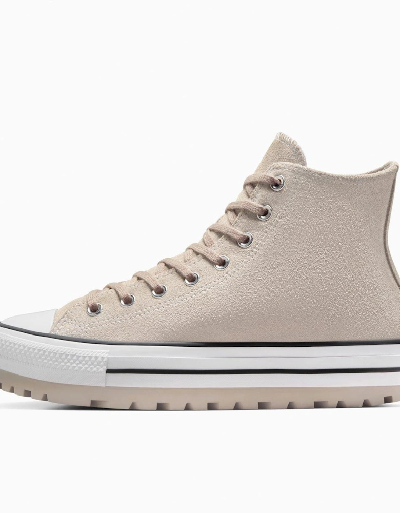 Mens Chuck Taylor All Star City Trek Hi Top Suede Trainers - Grey