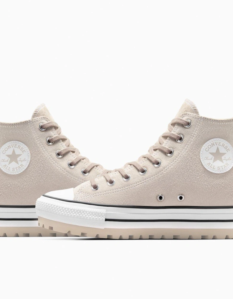 Mens Chuck Taylor All Star City Trek Hi Top Suede Trainers - Grey