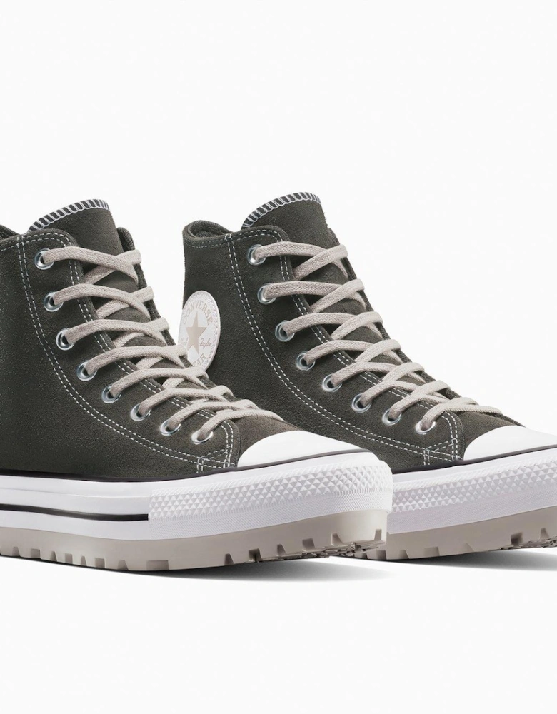Mens Chuck Taylor All Star City Trek Hi Top Suede Trainers - Brown