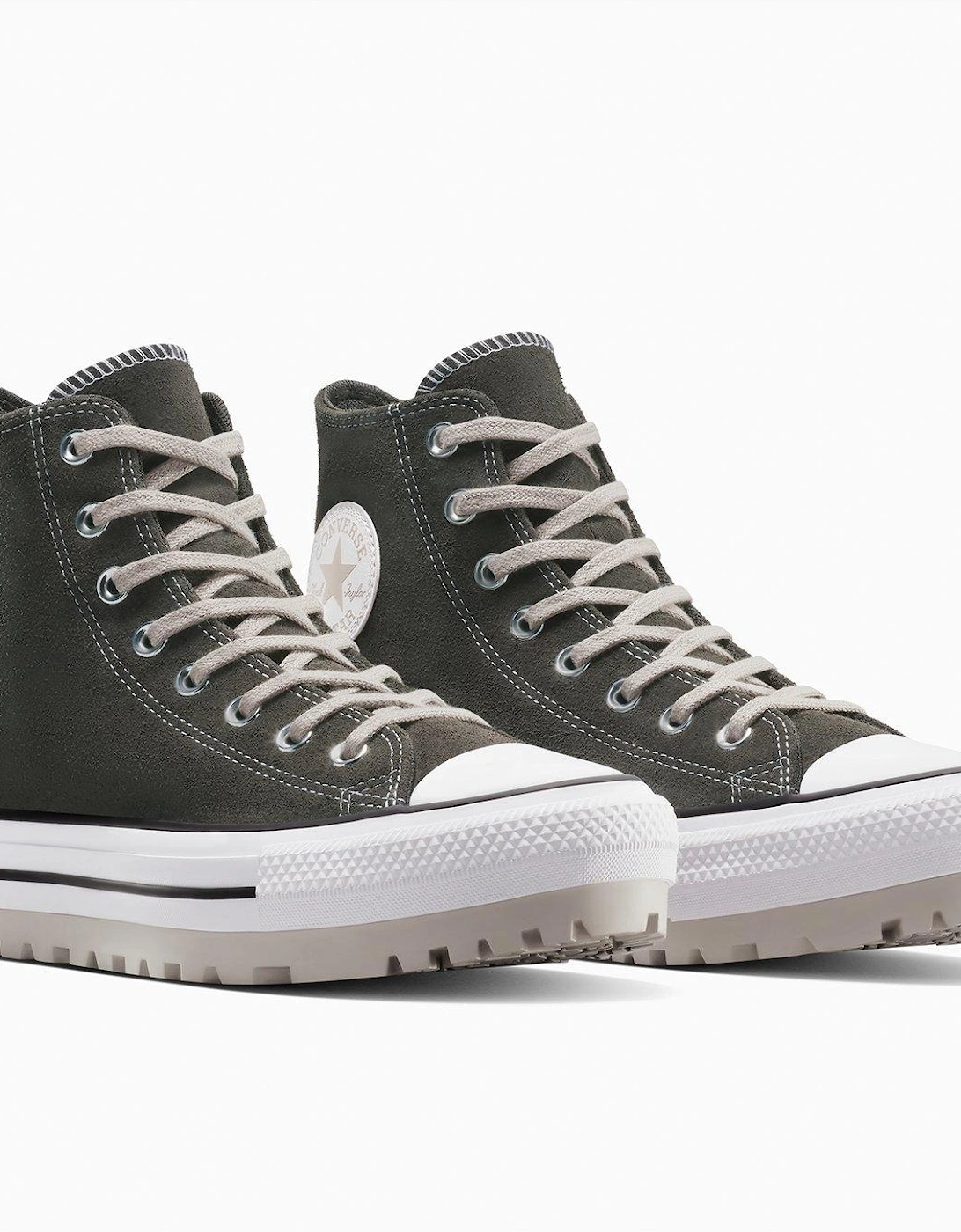 Mens Chuck Taylor All Star City Trek Hi Top Suede Trainers - Brown