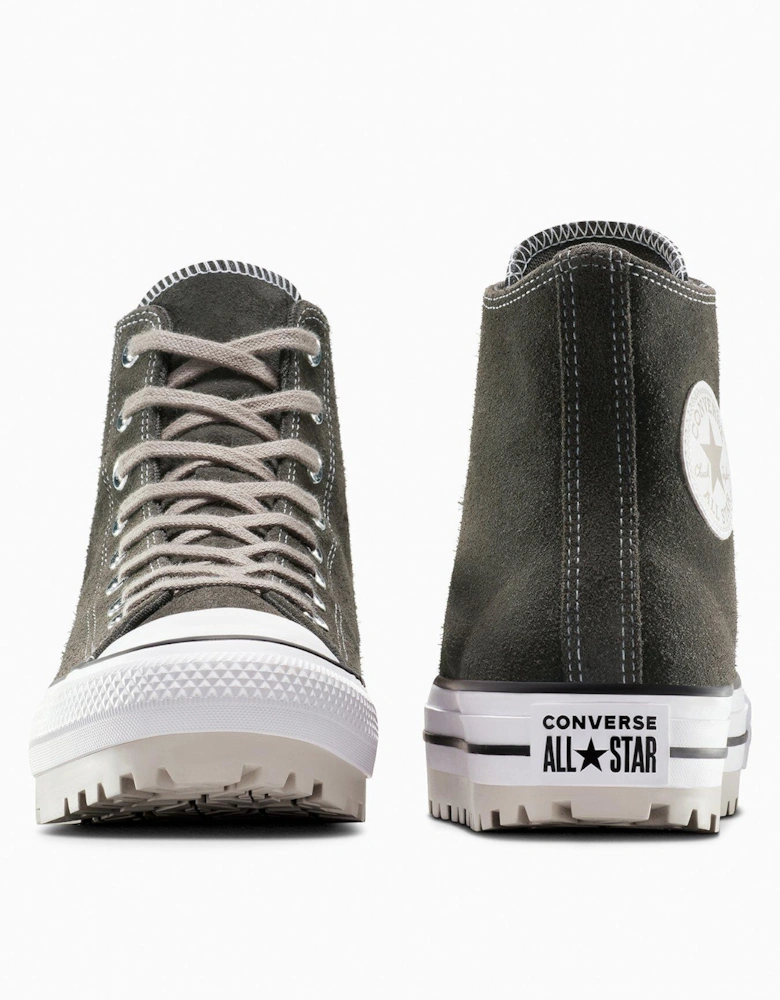 Mens Chuck Taylor All Star City Trek Hi Top Suede Trainers - Brown