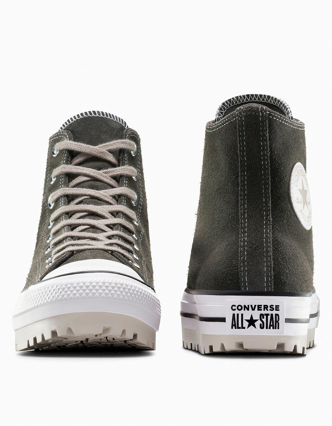 Mens Chuck Taylor All Star City Trek Hi Top Suede Trainers - Brown