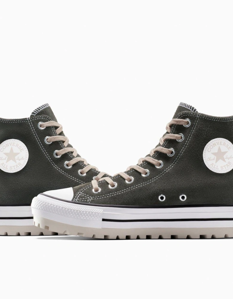 Mens Chuck Taylor All Star City Trek Hi Top Suede Trainers - Brown