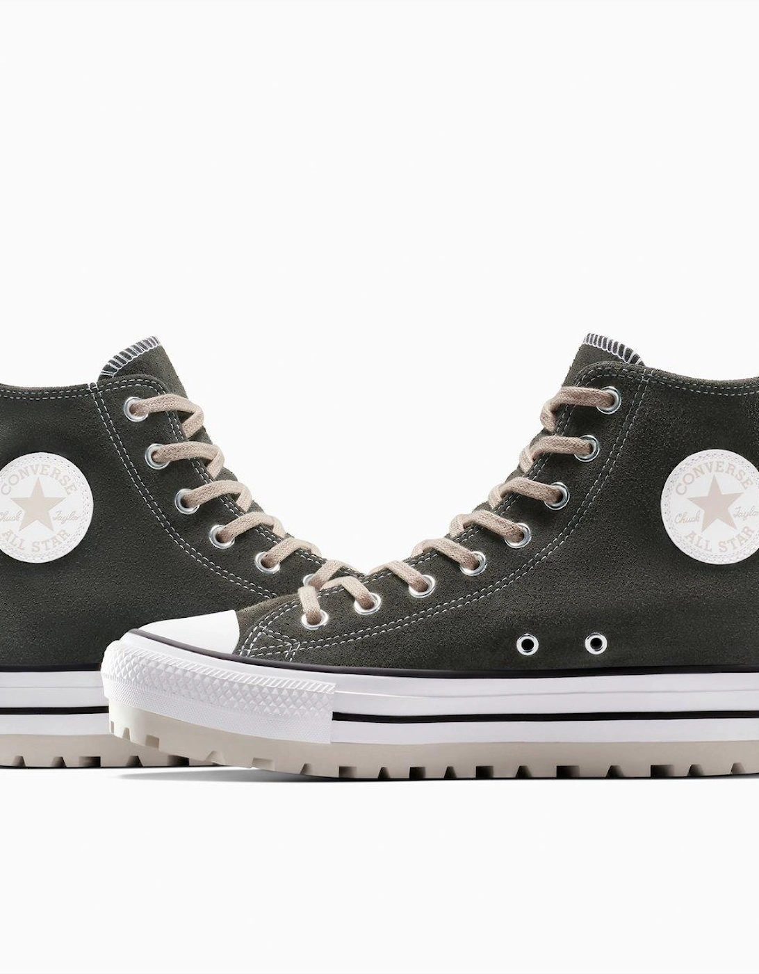 Mens Chuck Taylor All Star City Trek Hi Top Suede Trainers - Brown