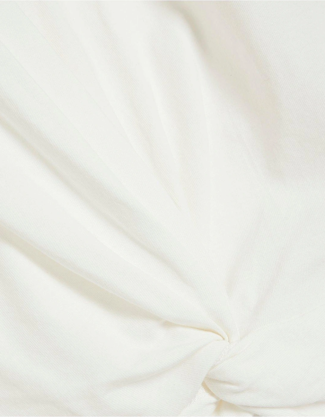 Twist Front Tee - White