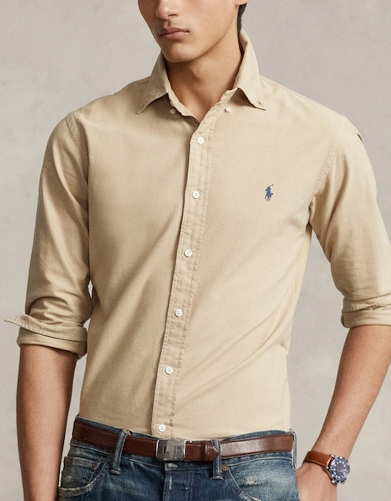 Oxford Brushed Cotton-Canvas Shirt