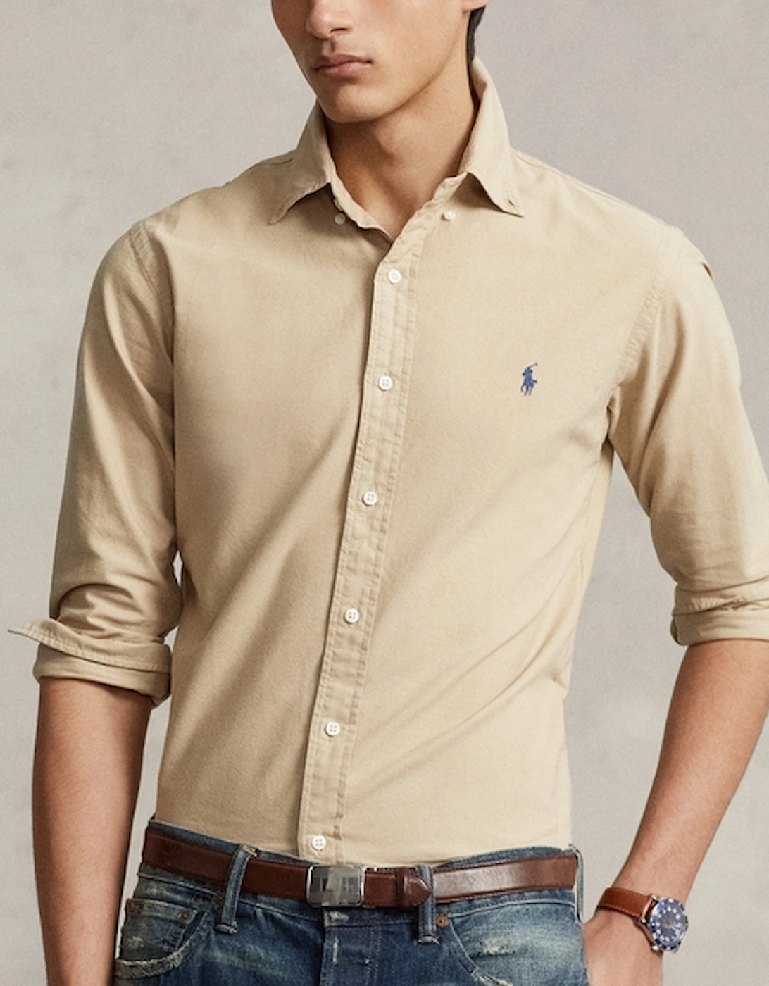 Oxford Brushed Cotton-Canvas Shirt, 2 of 1