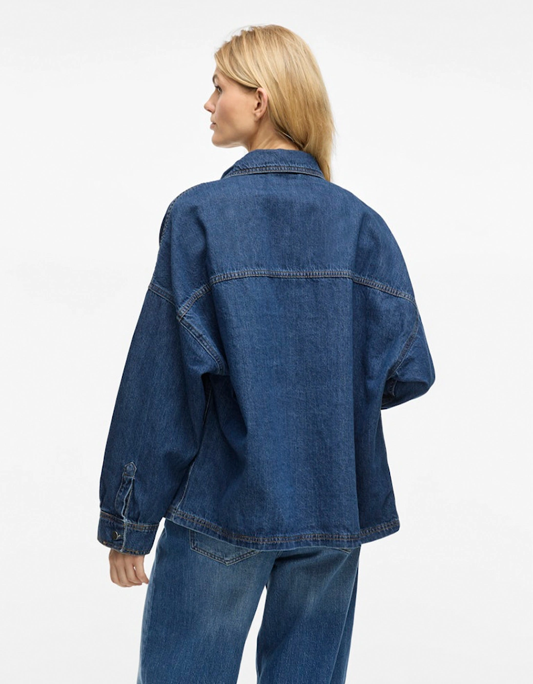 Creek Long Sleeve Denim Shirt Medium Blue