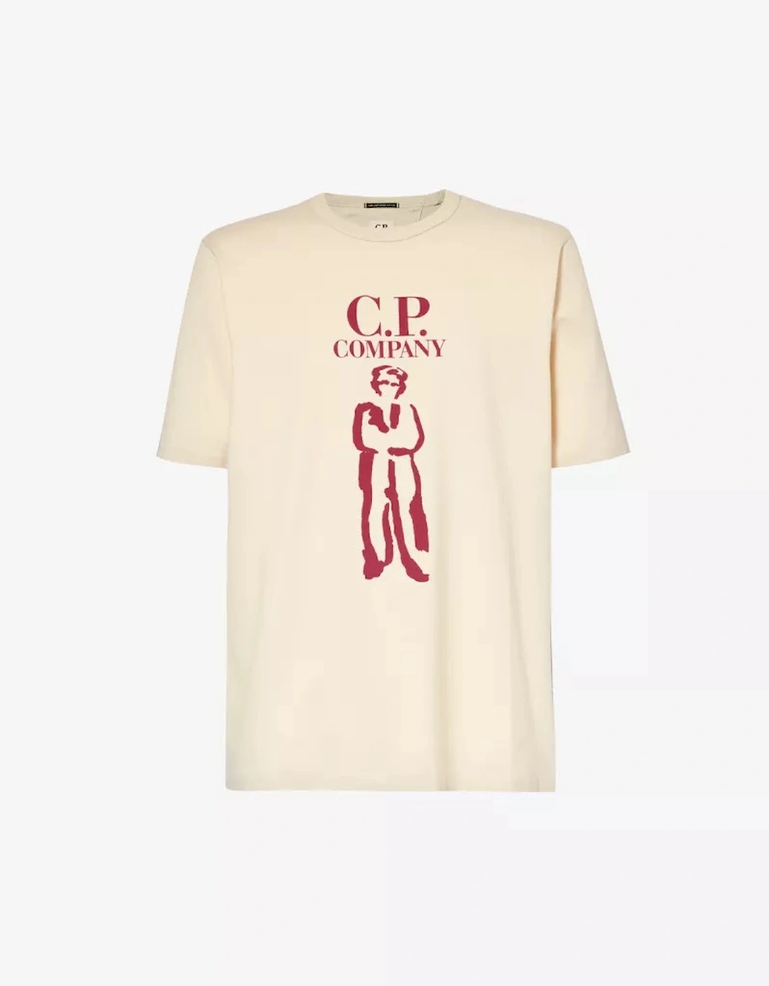 Cp Company Men's Tan British Sailor T Shirt - Pistachio Shell  40 Large