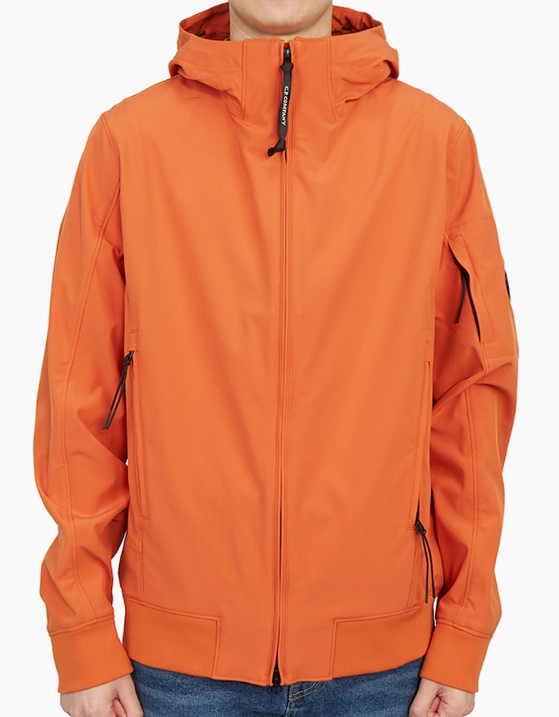 CP Company Men's Shell-R Hooded Jacket - Harvest Pumpkin - Orange - Size: 38/Regular