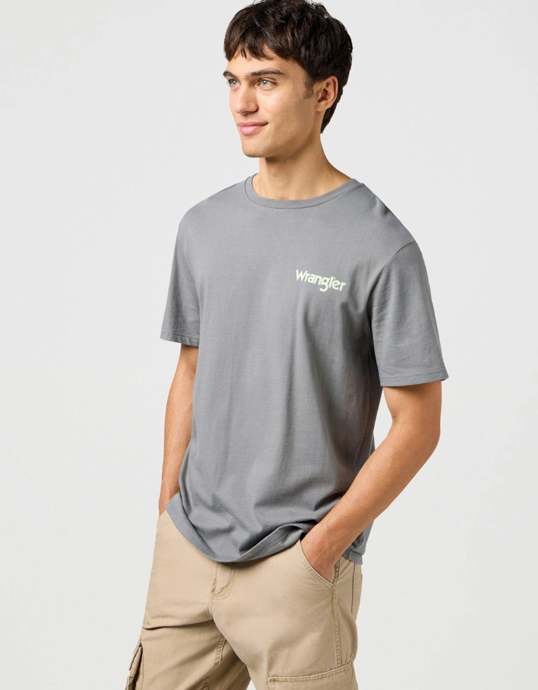 Graphic Backhit T-Shirt - Grey