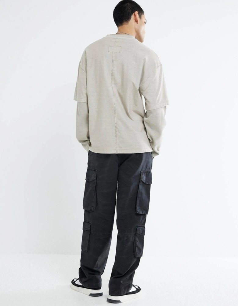 Smith Loose Cargo Pants - Black