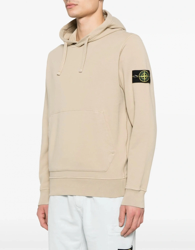 Compass Badge S0051 Hooded Top Beige