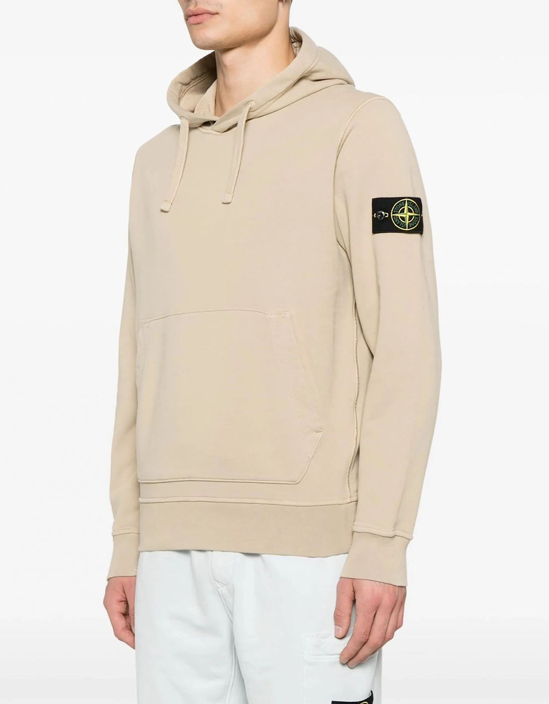 Compass Badge S0051 Hooded Top Beige