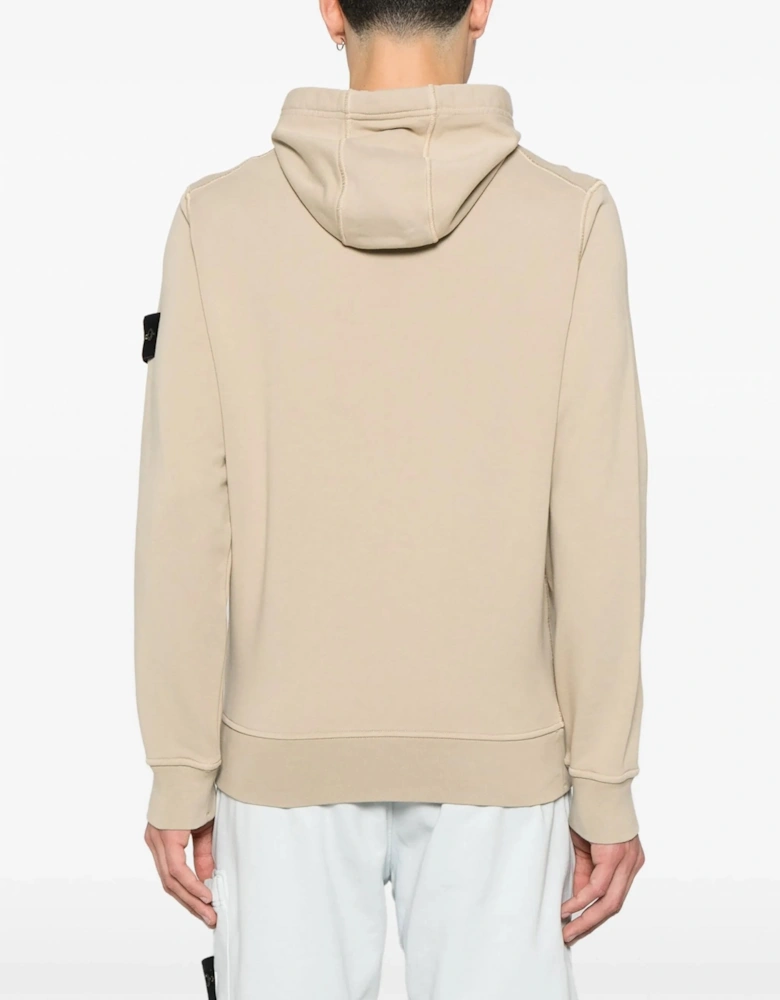 Compass Badge S0051 Hooded Top Beige