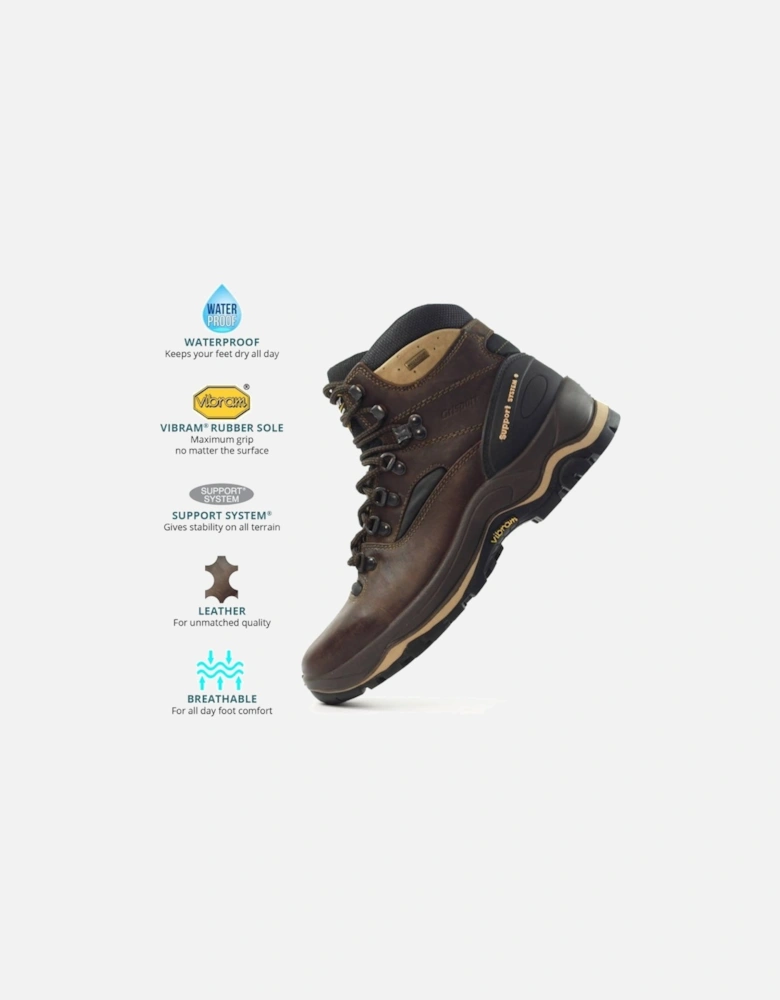 Mens Quatro Walking Boot Brown