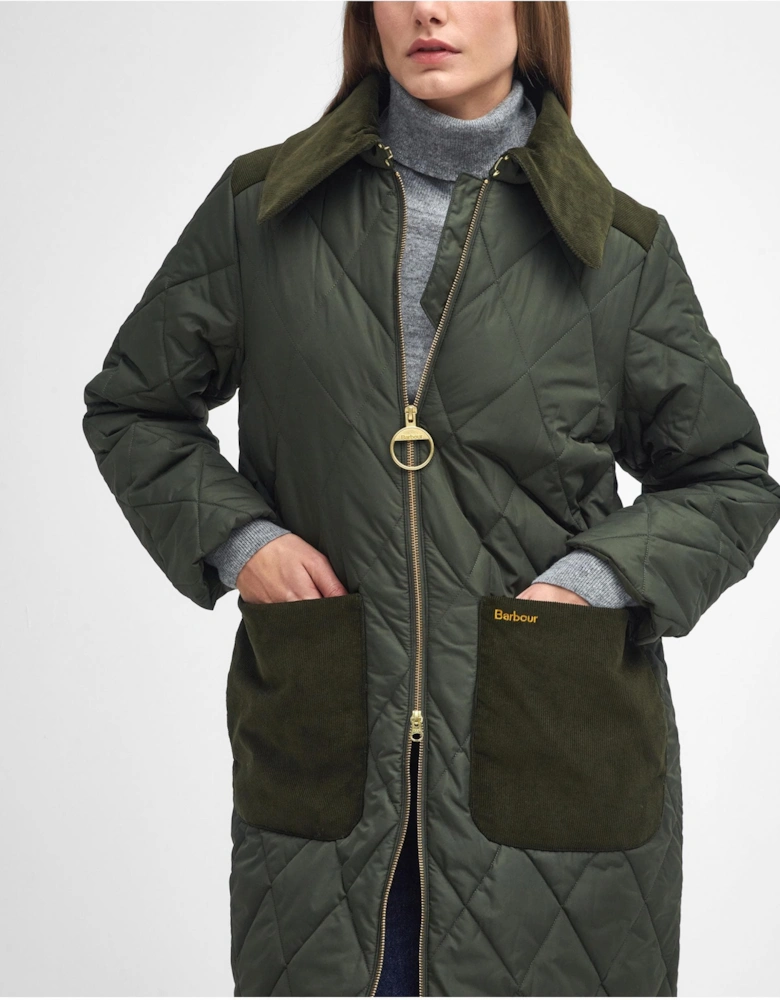 Malton Womens Long Quilted Jacket
