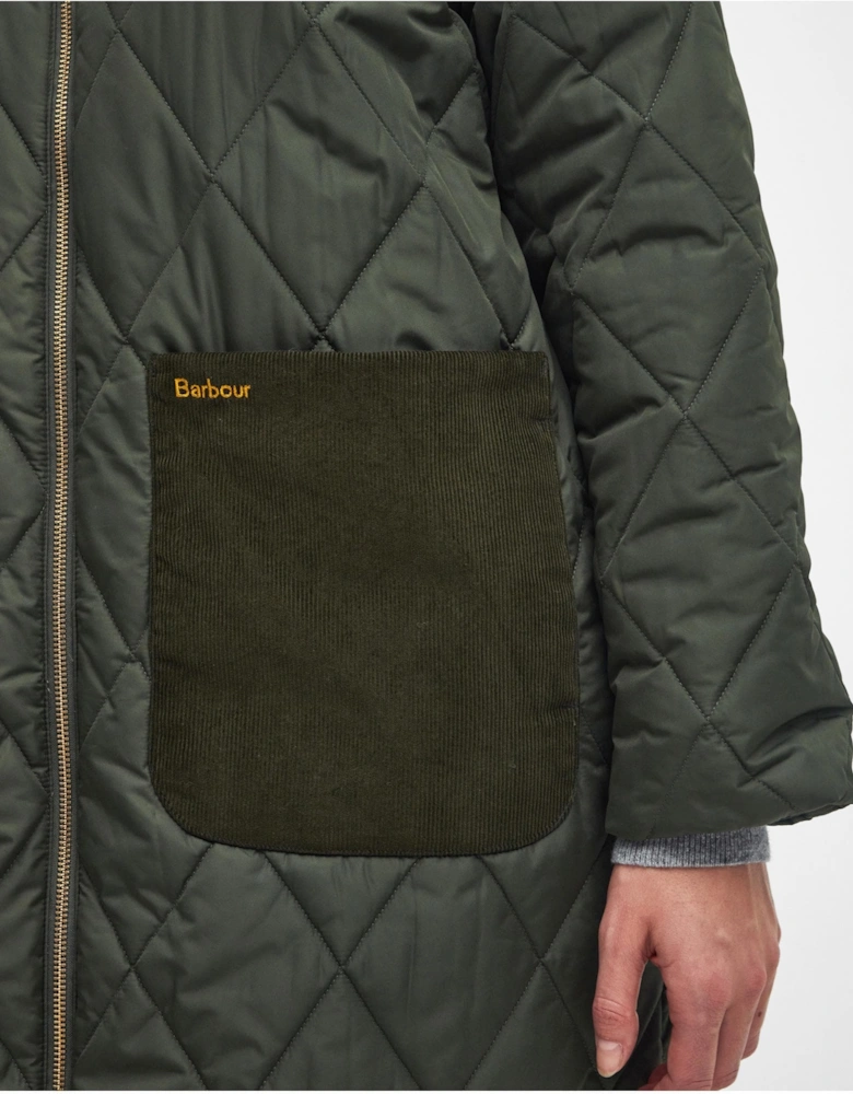 Malton Womens Long Quilted Jacket
