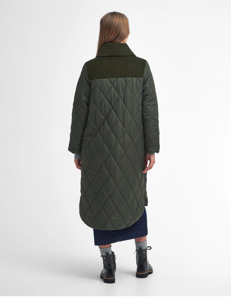 Malton Womens Long Quilted Jacket