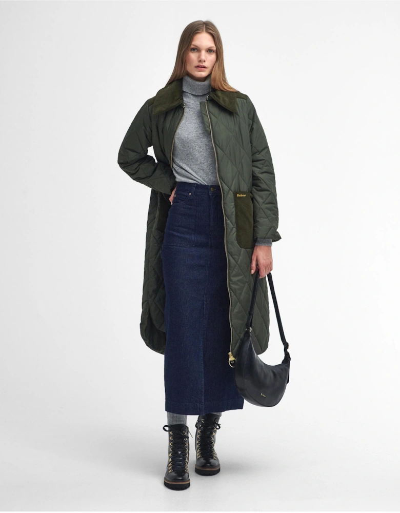 Malton Womens Long Quilted Jacket