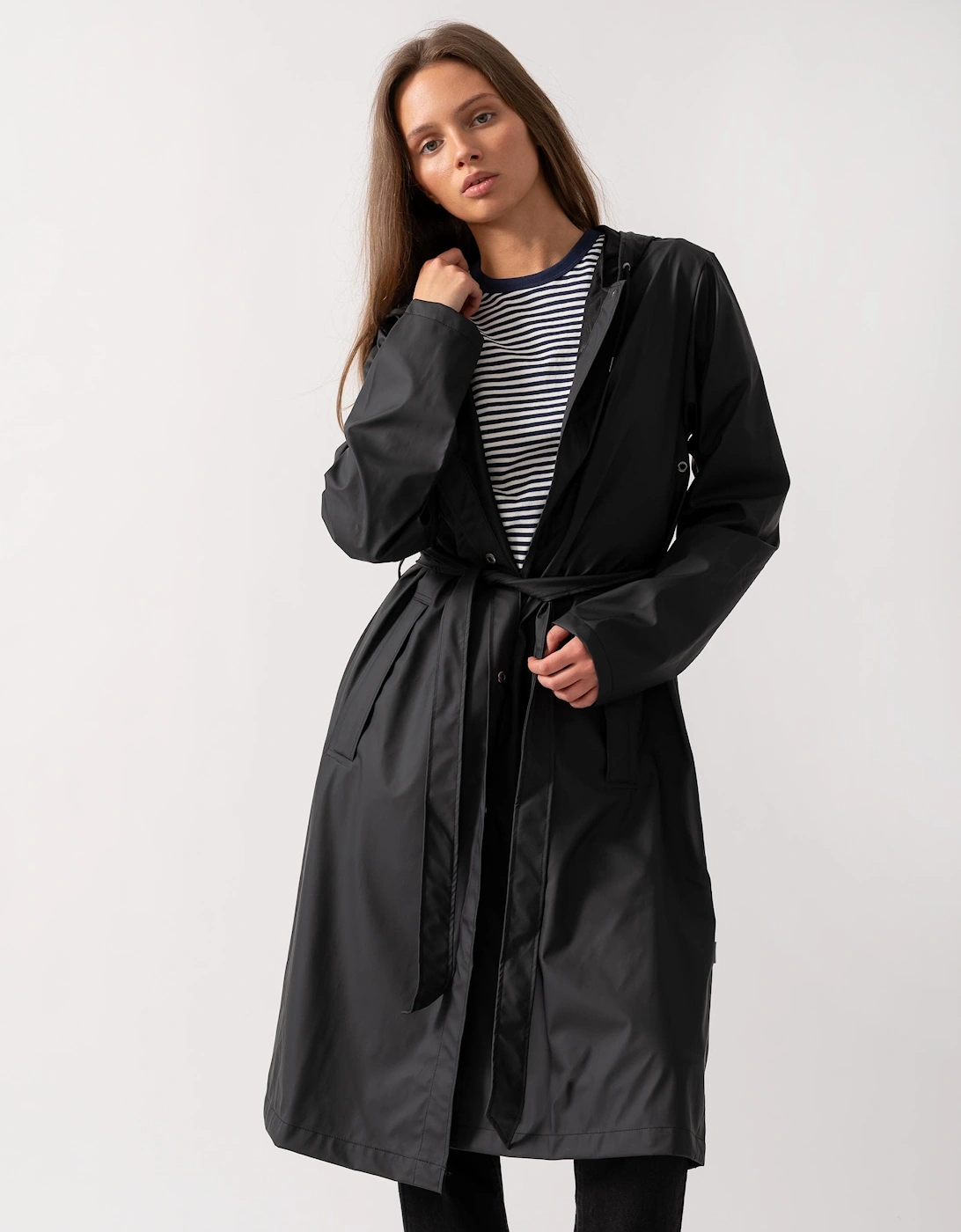 Womens A-Line Longer Jacket - 01 Black