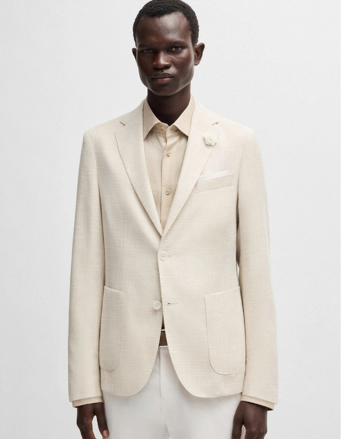 BOSS Black C-Hanry-252 Jacket 131 Open White
