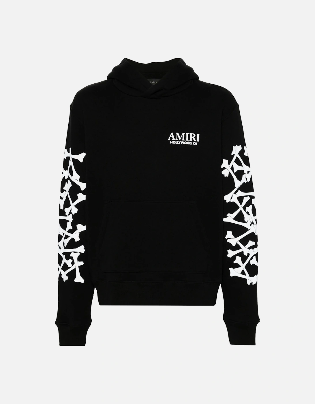 Hollywood Stacked Bones Printed Hoodie in Black, 5 of 4