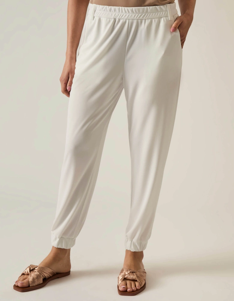 Jersey White Joggers