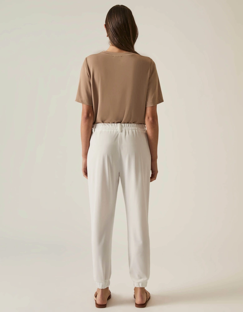 Jersey White Joggers