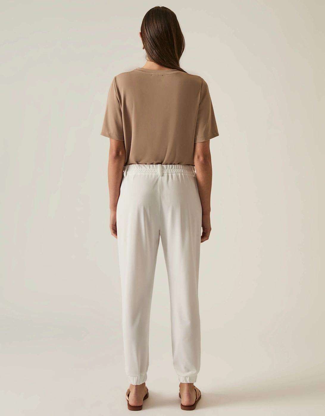 Jersey White Joggers