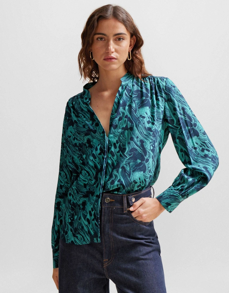 Banora18 Regular-Fit Silk Blouse