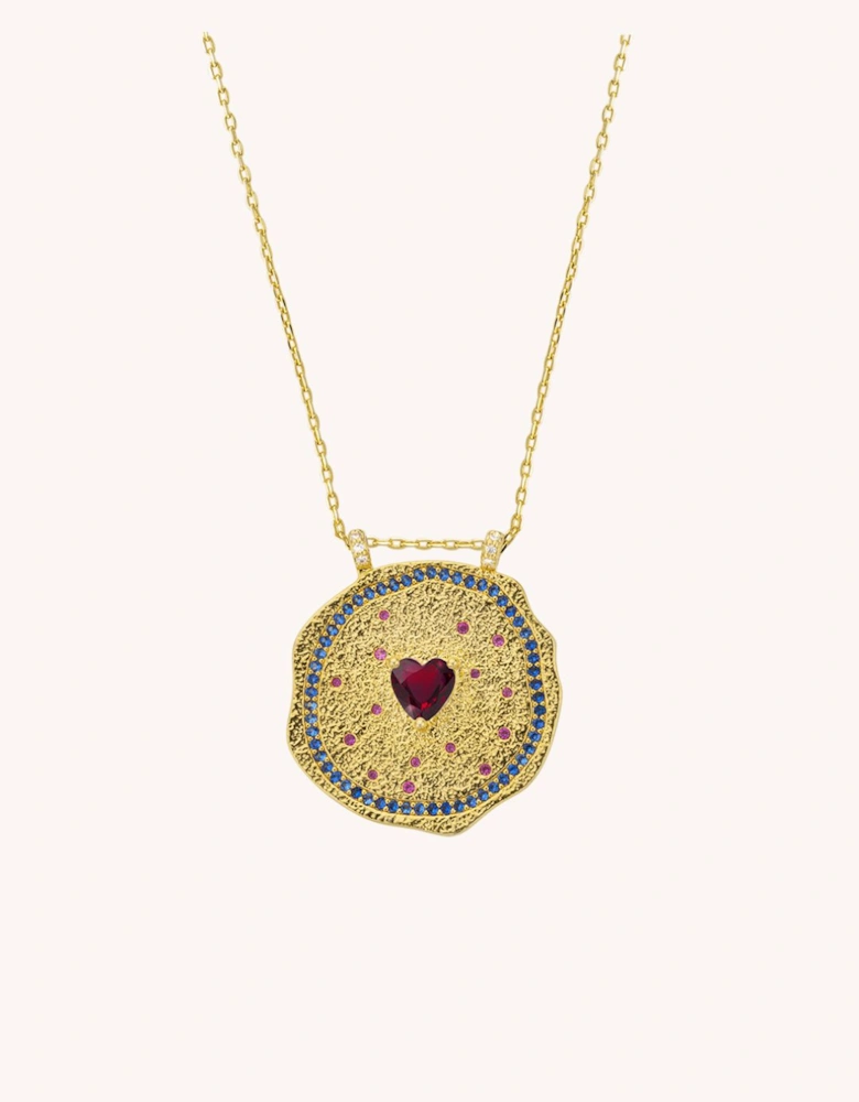 Mya-Bay Ruby Heart Medaille