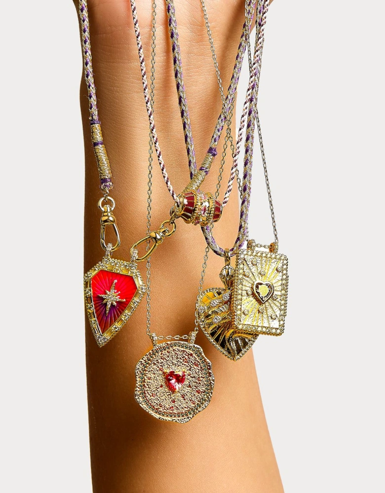 Mya-Bay Ruby Heart Medaille