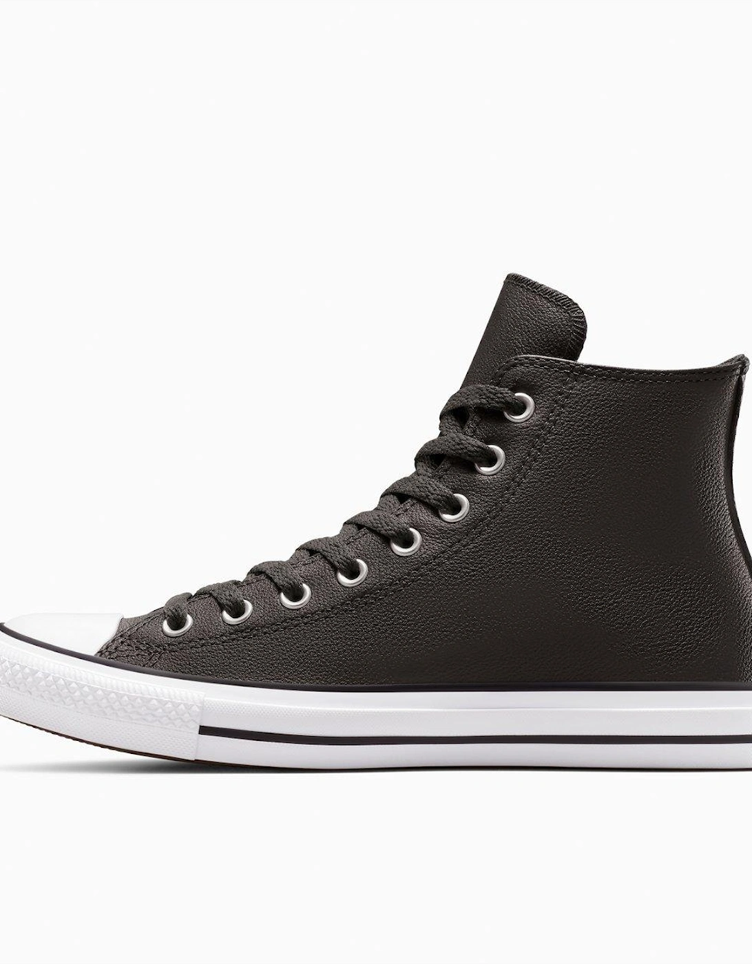 Mens Chuck Taylor All Star Leather Hi Top Trainers - Brown
