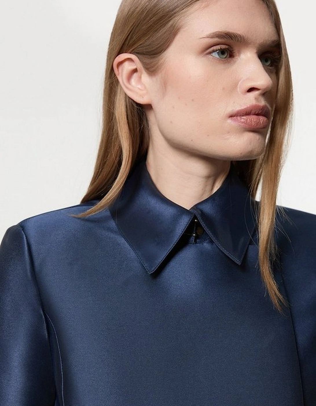 Collared Twill Cropped Woven Jacket, 5 of 4