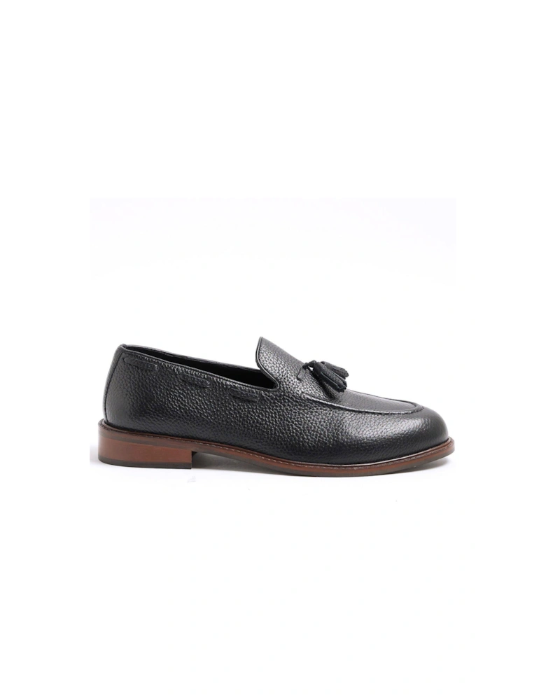 Sardinia Suede Tassel Casual Slip On Shoes - Black