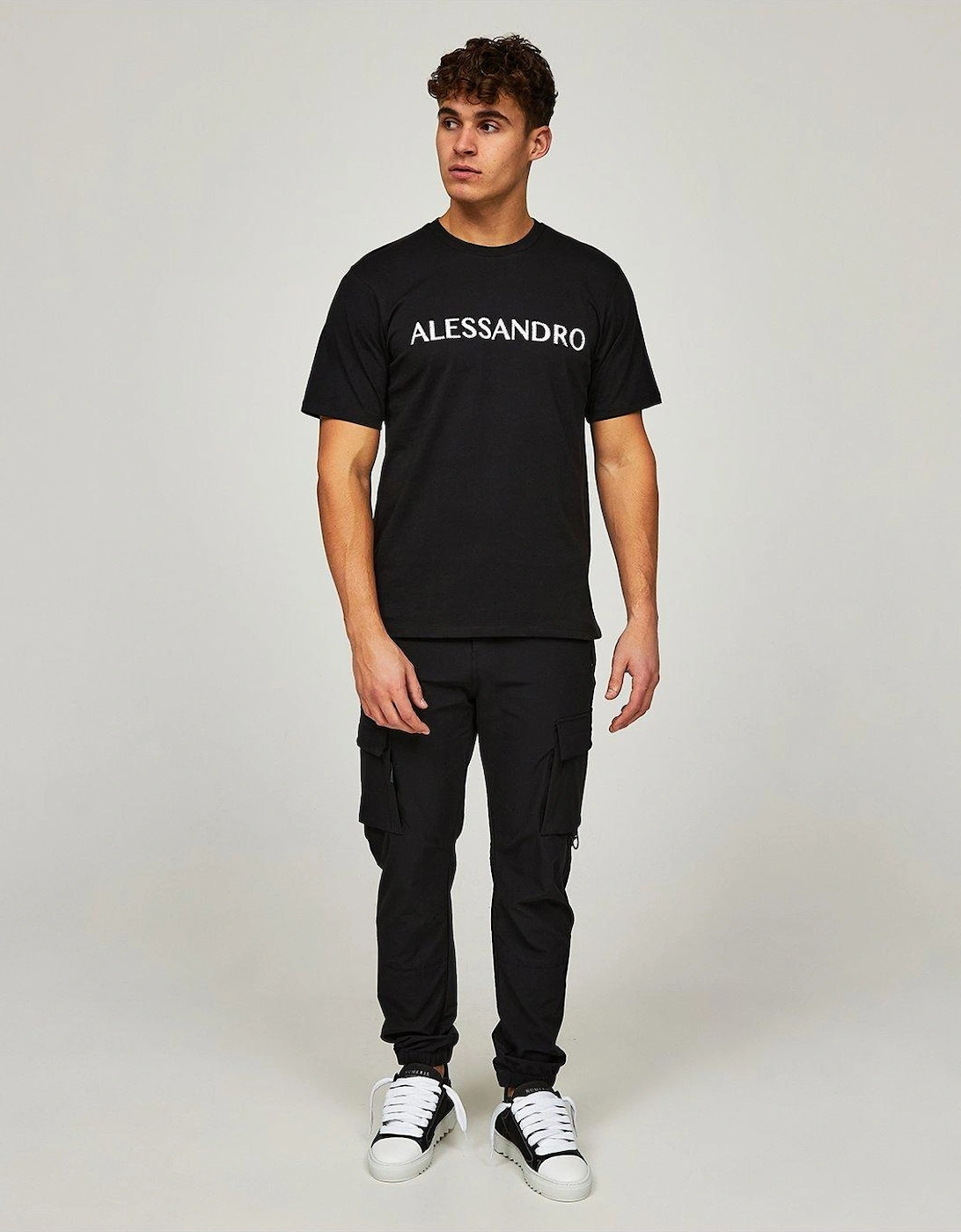 Meucci Puff Logo T-Shirt - Black