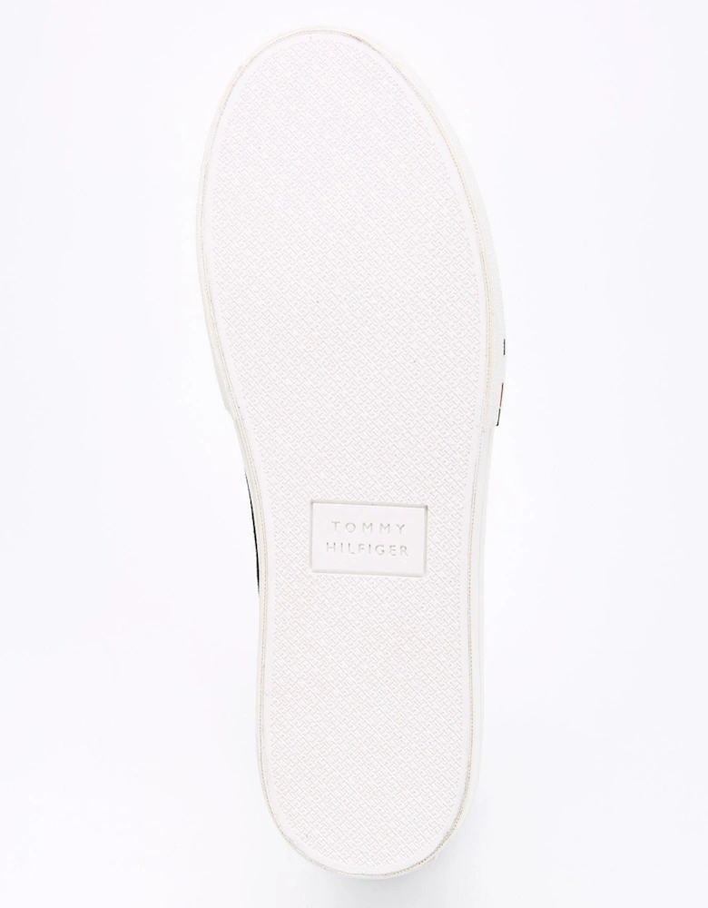 Vulcanised Low Suede Shoes - Navy