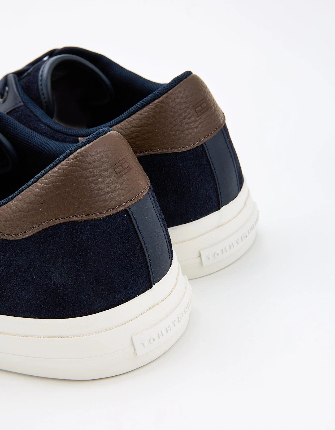 Vulcanised Low Suede Shoes - Navy