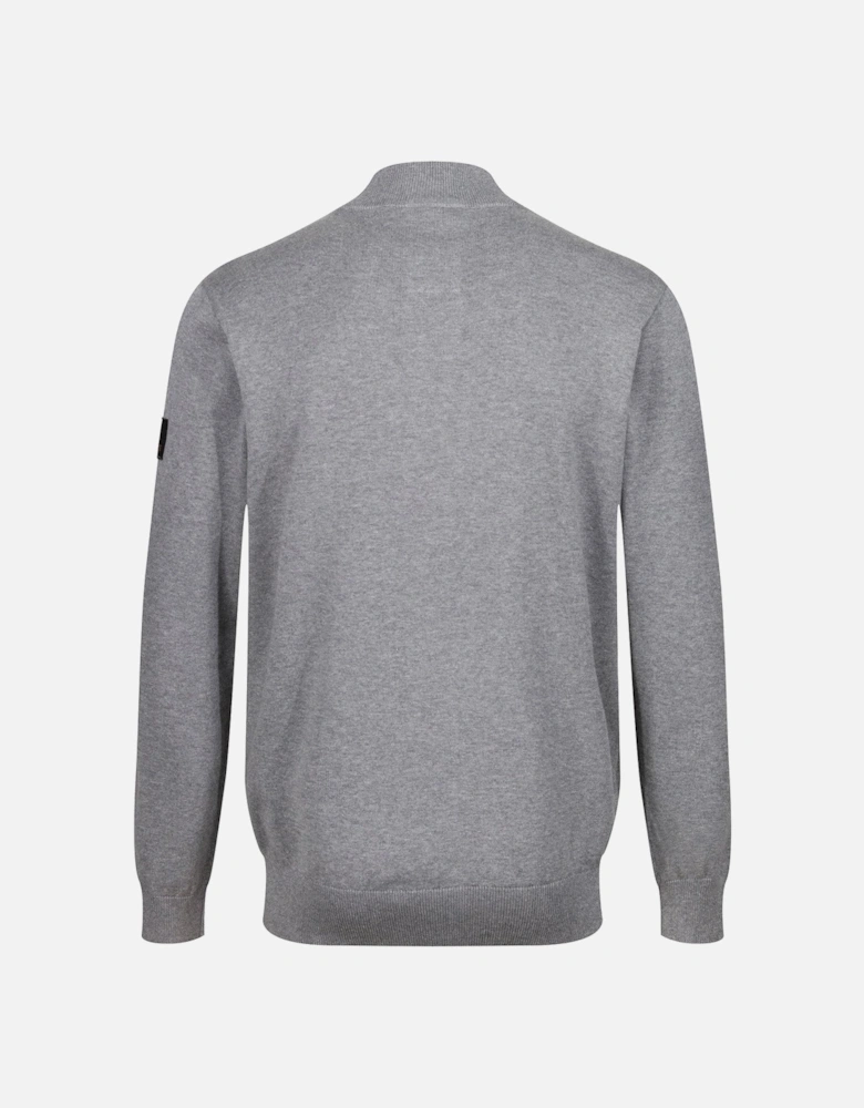 Heddon Zip Knitted Jumper - GREY